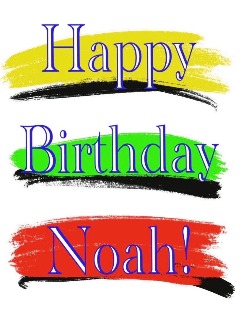 Color Bars Birthday Card